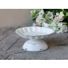 Chic Antique Krémové antik dekoračné náustok pre vtáčiky s ozdobným vtáčikom - 17*8cm - Chic Antique Chic Antique Krémové antik dekoračné náustok pre vtáčiky s ozdobným vtáčikom - 17*8cm - Chic Antique