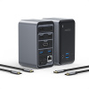 AppleMix Dokovacia stanica / replikátor portov CHOETECH 15v1 4x USB-A / 4x USB-C / 3x HDMI - VGA - ethernet - sivá AppleMix Dokovacia stanica / replikátor portov CHOETECH 15v1 4x USB-A / 4x USB-C / 3x HDMI - VGA - ethernet - sivá