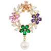 Gaira brošňa Kvety s perlou 312118-23 mix farieb Gaira brošňa Kvety s perlou 312118-23 mix farieb