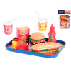 Fast food set s podnosem 26x19cm 26ks Fast food set s podnosem 26x19cm 26ks