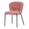 Jedálenská stolička, ružová, látka bouclé, CT-W1077 PINK2 Jedálenská stolička, ružová, látka bouclé, CT-W1077 PINK2