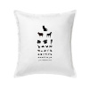 Očný test zvieratká - Vankúš 50x50 - 50x50 - Iba poťah ( Biela ) Očný test zvieratká - Vankúš 50x50 - 50x50 - Iba poťah ( Biela )