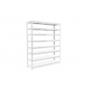 Policový regál Trestles RH 2200x1400x450, nosnosť 2000 kg, 8 políc Farba: biela, Typ police: biela HDF 5 mm Policový regál Trestles RH 2200x1400x450, nosnosť 2000 kg, 8 políc Farba: biela, Typ police: biela HDF 5 mm