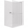 CERANO - Sprchová zástena Walk-in Onyx L-pravá vzpera - 8 mm + polička/držiak na uteráky - chróm, ryhované sklo - 100x200 cm CERANO - Sprchová zástena Walk-in Onyx L-pravá vzpera - 8 mm + polička/držiak na uteráky - chróm, ryhované sklo - 100x200 cm