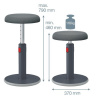 Ergonomická balančná stolička Leitz Cosy Ergo zamatová sivá Ergonomická balančná stolička Leitz Cosy Ergo zamatová sivá