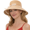 Dámsky béžový crushable letný slamený klobúk Lilien - Mayser Veľkosť: Unisize (S-XL) Dámsky béžový crushable letný slamený klobúk Lilien - Mayser Veľkosť: Unisize (S-XL)