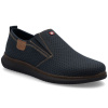 Pánske tmavomodré slip-on topánky Rieker 10452-14 43 Pánske tmavomodré slip-on topánky Rieker 10452-14 43