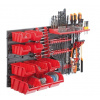 KISTENBERG Závěsný panel s 10 boxy a 22 držáky na nářadí ORDERLINE 800x165x400 KISTENBERG Závěsný panel s 10 boxy a 22 držáky na nářadí ORDERLINE 800x165x400