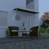 Rolovacia markíza s LED, 350 x 150 cm, antracitová Rolovacia markíza s LED, 350 x 150 cm, antracitová