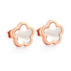 Pozlátené náušnice PEONY ROSE GOLD Pozlátené náušnice PEONY ROSE GOLD