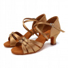 Lelka tanečné topánky na latino D28 - LIGHT BROWN - 5,5 cm, veľkosť 38 Lelka tanečné topánky na latino D28 - LIGHT BROWN - 5,5 cm, veľkosť 38