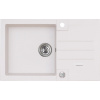 Alveus ROCK 130 kuchynský granitový drez so sifónom 78x48 - G-11 White 1090944 Alveus ROCK 130 kuchynský granitový drez so sifónom 78x48 - G-11 White 1090944