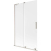Mexen Velar L, 2-krídlová posuvná vaňová zástena 110 x 150 cm, 8mm sklo námraza, brúsená oceľ, 896-110-003-31-97 Mexen Velar L, 2-krídlová posuvná vaňová zástena 110 x 150 cm, 8mm sklo námraza, brúsená oceľ, 896-110-003-31-97