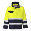 PORTWEST HI-VIS MODAFLAME MV25 / Nehorľavá reflexná bunda, antistatická - HV žltá/námorná modrá XXXL PORTWEST HI-VIS MODAFLAME MV25 / Nehorľavá reflexná bunda, antistatická - HV žltá/námorná modrá XXXL