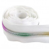 Zips metráž / 5 mm / biely / dúhové zúbky / typ 2 Zips metráž / 5 mm / biely / dúhové zúbky / typ 2