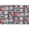 Zvyšok krepovej látky Heart červená 60 x 160 cm Zvyšok krepovej látky Heart červená 60 x 160 cm