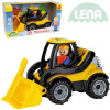 Lena Truckies nakladač 20cm set baby autíčko + panáček 01622 plast Lena Truckies nakladač 20cm set baby autíčko + panáček 01622 plast