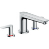 HANSGROHE Talis E 3-otvorová batéria na okraj vane s páčkovými rukoväťami, vyloženie výtoku 196 mm, chróm, 71747000 HANSGROHE Talis E 3-otvorová batéria na okraj vane s páčkovými rukoväťami, vyloženie výtoku 196 mm, chróm, 71747000