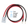 Kabel 10mm2 1m ANEN SA50 na 2x očko M5 Kabel 10mm2 1m ANEN SA50 na 2x očko M5