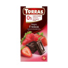 Torras Bezlepková horká čokoláda s kúskami jahôd bez pridaného cukru, so sladidlom, vegan (75g) Torras Bezlepková horká čokoláda s kúskami jahôd bez pridaného cukru, so sladidlom, vegan (75g)