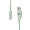 Le Cord kábel Minimalist Recycled Cable Lightning to USB 1.2m - Pale Pine LC1450 Le Cord kábel Minimalist Recycled Cable Lightning to USB 1.2m - Pale Pine LC1450