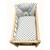 SDS Súprava do postieľky pre bábiky Bodky biela Bavlna, výplň: Polyester, 1x 38x44 cm / 28x20 cm SDS Súprava do postieľky pre bábiky Bodky biela Bavlna, výplň: Polyester, 1x 38x44 cm / 28x20 cm