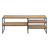 TV stolík v dekore duba v čierno-prírodnej farbe 120x46 cm Seaford – Actona TV stolík v dekore duba v čierno-prírodnej farbe 120x46 cm Seaford – Actona