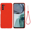 Gumený kryt PURE COLOR na Motorola Moto G62 5G - Červená Gumený kryt PURE COLOR na Motorola Moto G62 5G - Červená