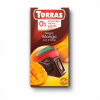 Torras Bezlepková horká čokoláda s kúskami manga bez pridaného cukru, so sladidlom, vegan (75g) Torras Bezlepková horká čokoláda s kúskami manga bez pridaného cukru, so sladidlom, vegan (75g)