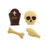 Dortisimo Dekorácie biela čokoláda mix Lebka a kosti Halloween (8ks) Dortisimo Dekorácie biela čokoláda mix Lebka a kosti Halloween (8ks)