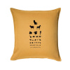 Očný test zvieratká - Vankúš 50x50 - 50x50 - Vrátane výplne ( Zlatožltá ) Očný test zvieratká - Vankúš 50x50 - 50x50 - Vrátane výplne ( Zlatožltá )