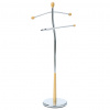 Autronic Nemý sluha, výška 1120 cm, masív kaučukovník, prírodný odtieň, kov - chróm, nosnosť 5 kg 82646 NAT Autronic Nemý sluha, výška 1120 cm, masív kaučukovník, prírodný odtieň, kov - chróm, nosnosť 5 kg 82646 NAT