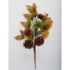 Konár gaštan, šiška, lístie zel/hne 36cm Konár gaštan, šiška, lístie zel/hne 36cm