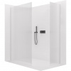 CERANO - Sprchová zástena Walk-in Crystal TL/P - 8 mm - bezvzperový systém - čierna matná, ryhované sklo - 160x140x200 cm CERANO - Sprchová zástena Walk-in Crystal TL/P - 8 mm - bezvzperový systém - čierna matná, ryhované sklo - 160x140x200 cm