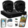 Sada kamier na monitorovanie 2 čierne kamery 8Mpx DVS Dual Light LED IR 1TB Sada kamier na monitorovanie 2 čierne kamery 8Mpx DVS Dual Light LED IR 1TB