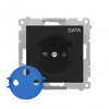 Single DATA socket outlet with socket access element (module) 16 A, 250 V~, fast connector Single DATA socket outlet with socket access element (module) 16 A, 250 V~, fast connector