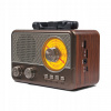 Prenosné retro rádio Bluetooth,FM/AM/SW,USB-C sieťové aj batériové,USB,AUX Prenosné retro rádio Bluetooth,FM/AM/SW,USB-C sieťové aj batériové,USB,AUX