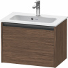 DURAVIT Ketho 2 závesná skrinka pod umývadlo Compact, 1 zásuvka, 610 x 390 x 440 mm, orech tmavý, K25055021210000 DURAVIT Ketho 2 závesná skrinka pod umývadlo Compact, 1 zásuvka, 610 x 390 x 440 mm, orech tmavý, K25055021210000