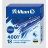 Atramentové bombičky do plniacich pier Pelikan 4001 GTP/5 dlhé modré 18 kusov Atramentové bombičky do plniacich pier Pelikan 4001 GTP/5 dlhé modré 18 kusov