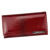 Červená kožená peňaženka Gregorio s mincovníkom na zips Červená kožená peňaženka Gregorio s mincovníkom na zips