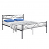 Tempo Kondela Kovová posteľ s roštom, 160x200, čierna, STELVIA Tempo Kondela Kovová posteľ s roštom, 160x200, čierna, STELVIA