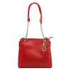 Dámska kožená kabelka cez rameno Luka 19-62 červená 25 x 22 x 12 cm Dámska kožená kabelka cez rameno Luka 19-62 červená 25 x 22 x 12 cm