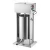 Vevor Vertikálna plnička klobás 55 lbs/25 l, nerez, nožný pedál, 5 násadcov DDLSBXGGCJ250CTHB001V2 Vevor Vertikálna plnička klobás 55 lbs/25 l, nerez, nožný pedál, 5 násadcov DDLSBXGGCJ250CTHB001V2