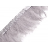 Prýmek - krocaní peří šíře 9-12 cm Varianta: 7 šedá světlá, Balení: 2 m Prýmek - krocaní peří šíře 9-12 cm Varianta: 7 šedá světlá, Balení: 2 m