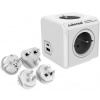Cubenest Powercube ReWirable USB PD 20W, A+C, 4× zásuvka, biela/sivá, 4 cestovné koncovky, detská poistka, uzemnenie Cubenest Powercube ReWirable USB PD 20W, A+C, 4× zásuvka, biela/sivá, 4 cestovné koncovky, detská poistka, uzemnenie