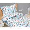 Bellatex Detská posteľná bielizeň – Vianoce – biela, modrá – 140 x 200, 70 x 90 Bellatex Detská posteľná bielizeň – Vianoce – biela, modrá – 140 x 200, 70 x 90