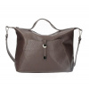 Kožená kabelka 676 Made in Italy tmavohnedá Kožená kabelka 676 Made in Italy tmavohnedá