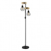Stojaca lampa Eglo čierna oceľ, drevo 44081 Stojaca lampa Eglo čierna oceľ, drevo 44081