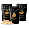 Rodinné balení 3×50 g | ŠŤAVNATÝ MELOUN CANTALOUPE | lyofilizované plátky, ovoce sušené mrazem Rodinné balení 3×50 g | ŠŤAVNATÝ MELOUN CANTALOUPE | lyofilizované plátky, ovoce sušené mrazem