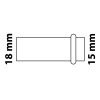 Redukční vsuvka Kirchhoff CU 1 pouzdro polotovar 18 mm x 15 mm Redukční vsuvka Kirchhoff CU 1 pouzdro polotovar 18 mm x 15 mm
